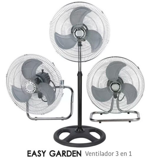 Ventilador 3x1 Easy Garden Industri. 50 cm. 70 w